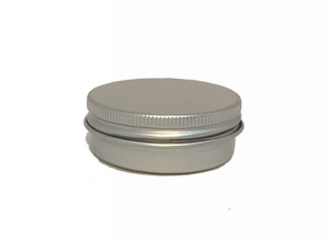 Aluminium Tins: 30ml Silver Aluminium Tin with screw lid making perfect seal