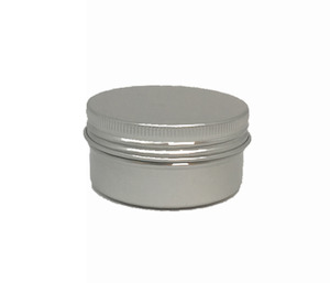 50ml Silver Aluminium Tin with screw lid.