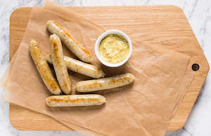 Meat processing: Frank's Chicken & French Tarragon Sausages