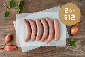 Twin Pack 500g Angus Beef, Merlot and Pepper Sausages (GF)