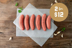 Meat processing: Twin Pack 500g Angus Beef Sausages (GF)