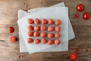 Meat processing: 400g Angus Beef Mini Meatballs