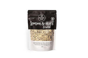 Meat processing: Pepper & Me Lemon & Herb Crumb Gluten Free