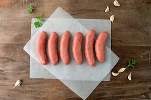 Meat processing: 500g Angus Beef Sausages (GF)