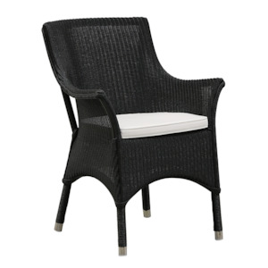 Furniture: Vincent Sheppard Cannes Outdoor Chair Black