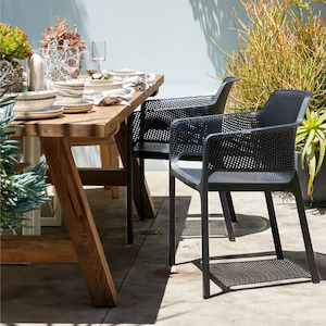 Nardi Outdoor Chair - Charcoal - Made in Italy