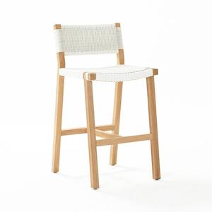 Devon Jackson Outdoor Barstool - White