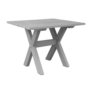 Furniture: Artwood Cross Square Outdoor Dining Table - 700