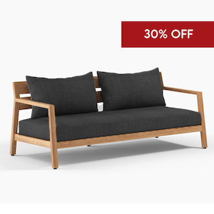 Devon Kisbee Outdoor 2 Seater Sofa - 'Natte Sooty'