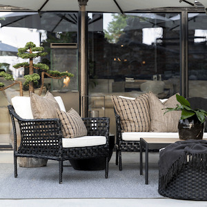 Furniture: Artwood Santa Monica Outdoor Armchair - Classic Black