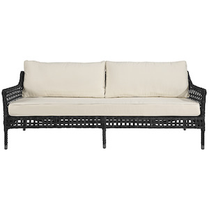 Artwood Santa Monica Outdoor 3 Seater Sofa - Classic Black