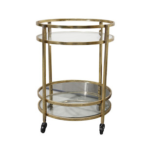 Furniture: Chicago Round Drinks Trolley