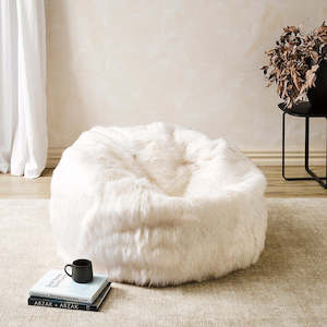 Heirloom Faux Fur Bean Bag - NZ Made - Norwegian Fox - Cover Only