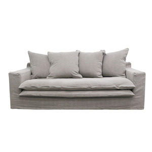 Keely 2 Seater Slipcover Sofa - Grey