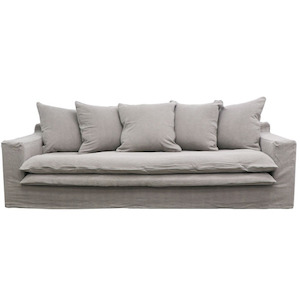 Keely 3 Seater Slipcover Sofa - Grey