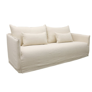 Furniture: Seagrove Slipcover Sofa - 3 Seater - Natural