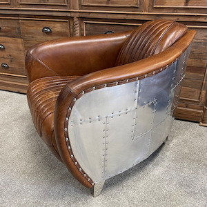 Furniture: Aviator Leather Armchair