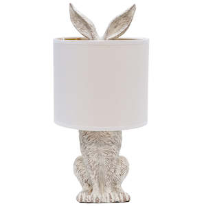 Furniture: Bunny Table Lamp - Stone White