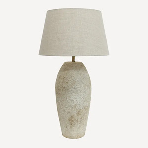 Formeo Stone Lamp with Shade - Tall