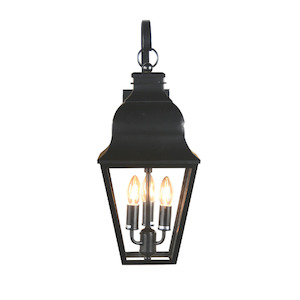 Furniture: Lantern Wall Sconce Wide