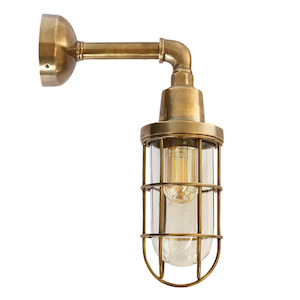 Outdoor IP54 Antique Brass Wall Light