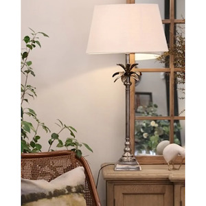 Furniture: Caribbean Square Table Lamp with Shade