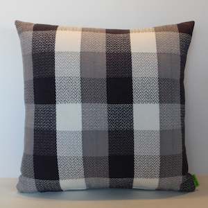 Pillow or cushion: Grey Checkerboard - Cushion Cover - 47cm x 47cm