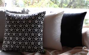 Black & White Floral Set - Cushion Cover Set