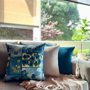 Teal Wonderland Velvet Set - Cushion cover Set