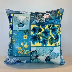 Teal Wonderland Velvet - Cushion Cover - 48cm x 48cm