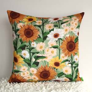 Sunflower Garden - Cushion Cover - 50cm x 50cm