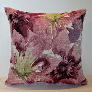 Orchard Purple Flowers  - Cushion Cover - 44cm x 44cm