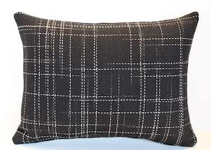 Pillow or cushion: Set of 2 - linear Black - Cushion Cover - 53cm x 40cm