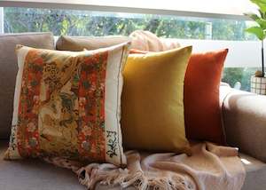 Mustard/Orange Vintage Set - Cushion Cover Set