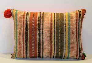 Orange Rustic Burlap - Cushion Cover - 45cm x 35cm