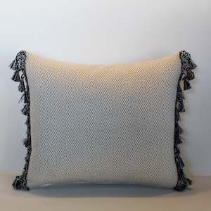 Black-Platinum Trim - Cushion Cover - 45cm x 40cm