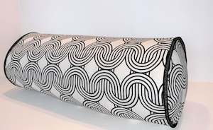 Black And White Chain - Bolster Cushion