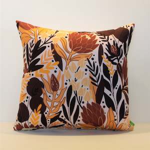 Orange Flower Basket - Cushion Cover - 47cm x 46cm