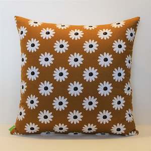 Dark Mustard Daisy - Cushion Cover