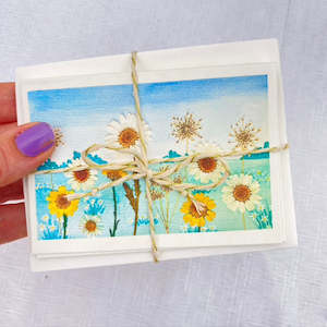 Mini Flowerscape Blank Cards- Set of 5