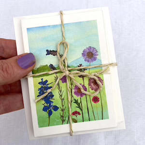 Mini Flowerscape Blank Cards- Set of 5