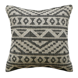 Sifiso outdoor cushion black taupe 50cm