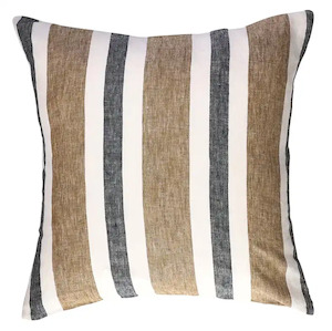 Gift: SOW taupe stripe linen cushion cover 50cm