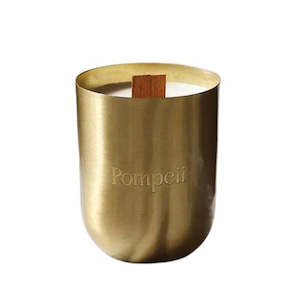 Pompeii solid brass soy candle Capri