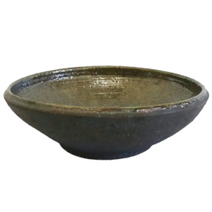 Tuscan ironsand terracotta bowl 39cm