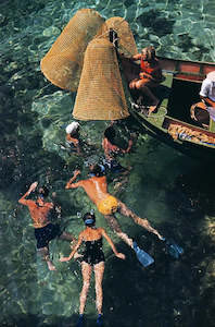 Slim Aarons 'Snorkelling in Malta' photographic print