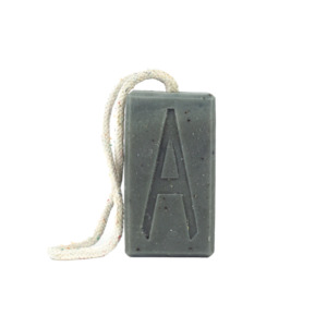 Aermeda wild kelp & charcoal soap on rope