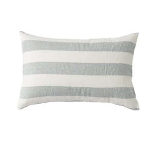 SOW stripe linen pillowcase set standard grey