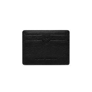 Leather card holder black