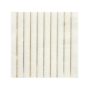 Meri Meri gold stripe paper napkin (16)